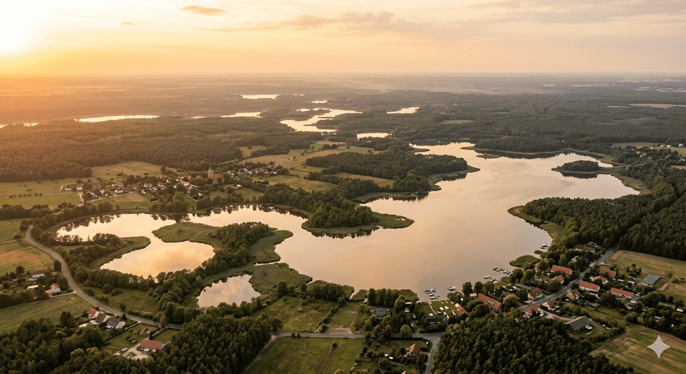 Drohnenaufnahme Brandenburg — Seenlandschaft Berlin & Brandenburg